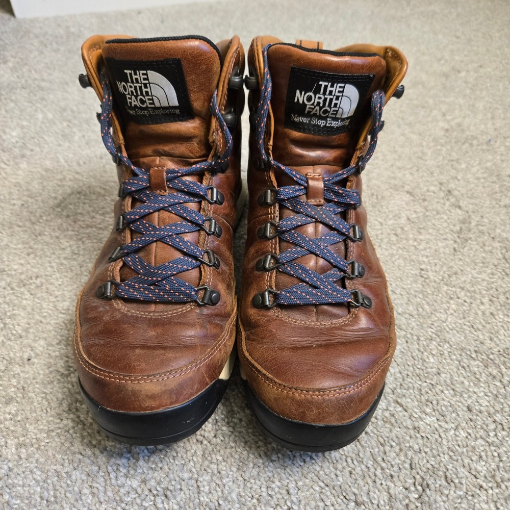 The North Face Back-to-Berkeley III Sport Brown Leather Hiking Boots Mens 8